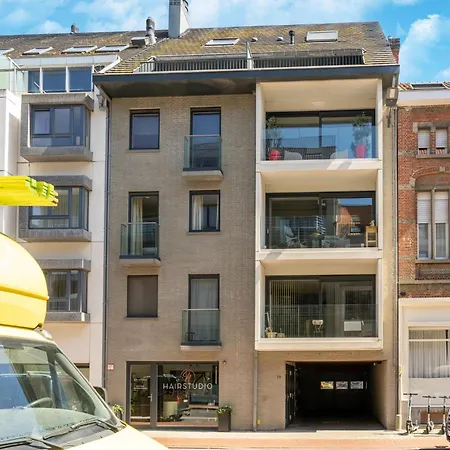 Lägenhet Cozy 2-room In The Center Of Ostend, Cleaning Included